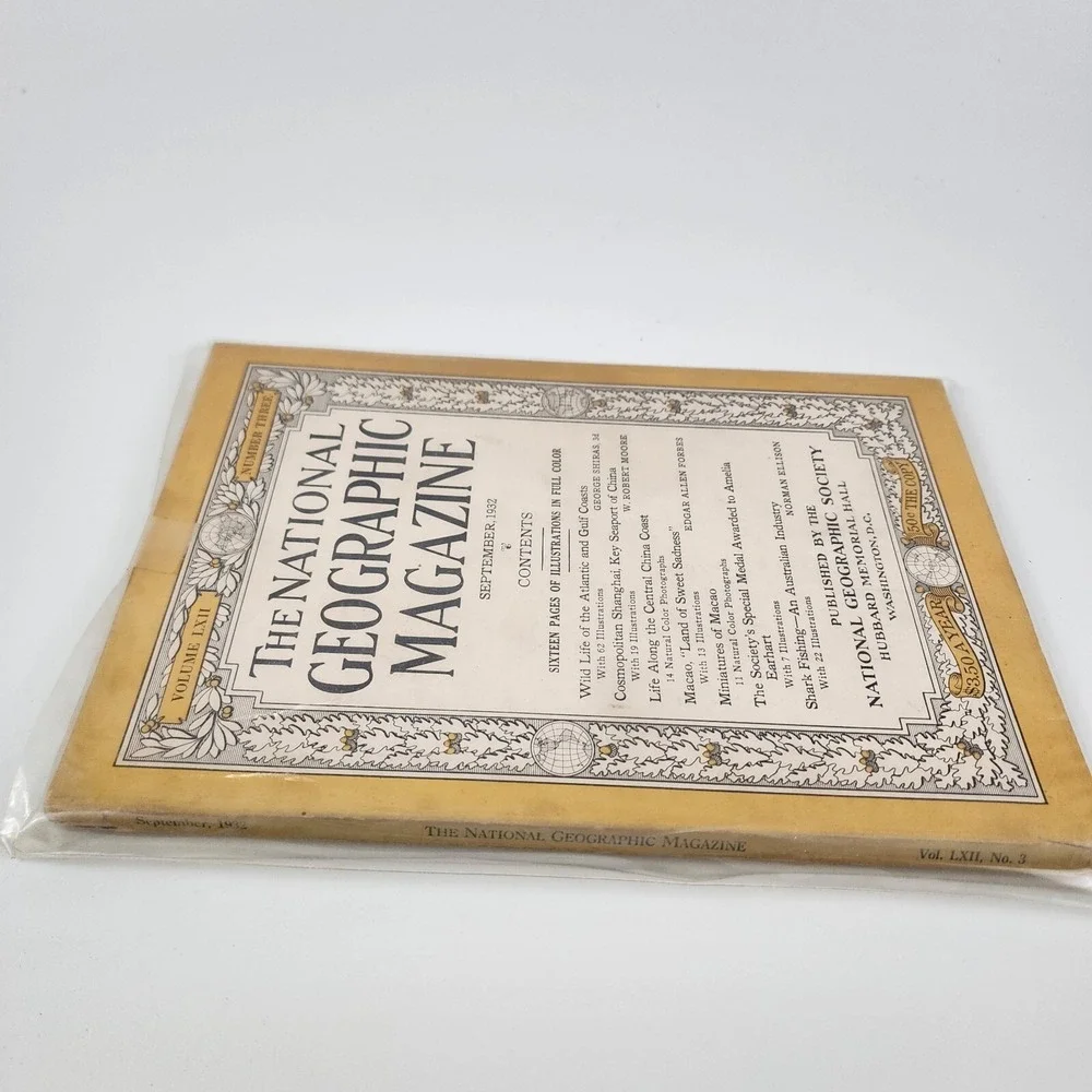 National Geographic Magazine September 1932‎ No  Insert